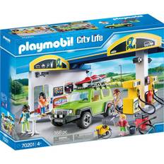 Cities Play Set Playmobil City Life Fuel Station 70201