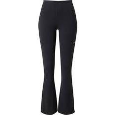 Nike Pantyhose & Stay-Ups Nike Sportswear Chill Knit Women's Tight Mini-Rib Flared Leggings - Black/Sail