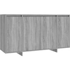 vidaXL Engineered Wood Grey Sonoma Skjenk 135x75cm