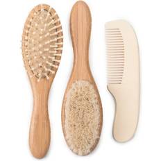 TOYMYTOY Baby Wool Brush Baby Shower Comb Brush Hair Cleaning Tool 3pcs