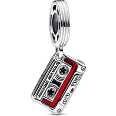 Guardians of the galaxy Pandora Marvel Guardians of the Galaxy Cassette Tape Dangle Charm - Silver/Red