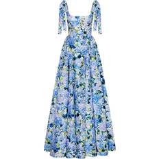 Milla Blue Hydrangea strapped maxi dress