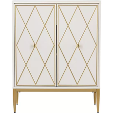 Gold Furniture Target Nessnal 2 Cream/Gold Storage Cabinet 28x35.8"