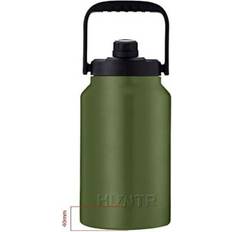Huntr SLHWB1G040EV Gallon Steel Water Bottle with Cleaning Brush Included in Forest Green