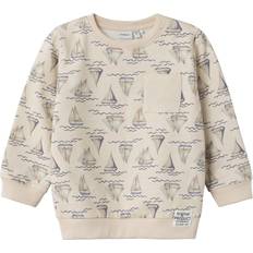 Elastan Sweatshirts Name It Long Sleeve Sweatshirt - Peyote Melange (13228613)