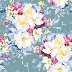 Prepasted Wallpaper Floral Design (M1743_125PP)