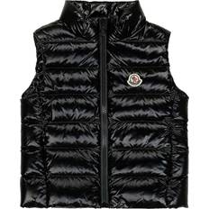 Polyamid Kinderbekleidung Moncler Kid's Ghany Quilted Puffer Down Vest - Black