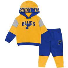 Children's Clothing Outerstuff Toddler Boys and Girls Gold, Blue St. Louis Blues Big Skate Fleece Pullover Hoodie and Sweatpants Set Gold, Blue