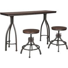 Dining Sets on sale Signature Design Odium Urban Counter Rustic Brown/Gray 18x54" 3pcs