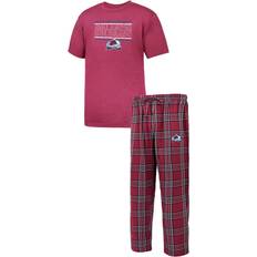 Profile Men's Burgundy Colorado Avalanche Big & Tall T-Shirt Pajama Pants Sleep Set