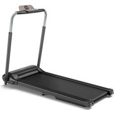 Costway Cardio Machines Costway Compact Folding Treadmill with Touch Screen APP Control-Black