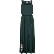 Dame - Lange kjoler - M RED by EMP Middellang kjole Maxi Dress til Damer mørkegrønn