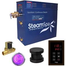 Sauna Heaters SteamSpa Indulgence 4.5kW QuickStart Bath Generator Package with Built-In Auto Drain in Polished Oil Rubbed Bronze