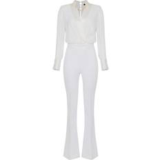 Dame - Hvite Jumpsuits & Overaller Elisabetta Franchi Jumpsuit - Off-white