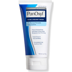 Face Cleansers PanOxyl Acne Creamy Wash Benzoyl Peroxide 4% Daily Control 170g