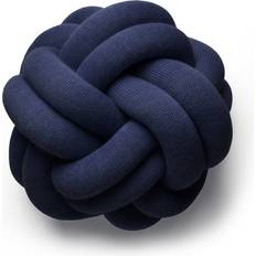 Wolle Heimtextilien Design House Stockholm Knot Komplettes Dekokissen Blau (15x30cm)
