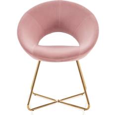 Belleze Ezra Pink Armchair 32.9"