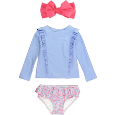 Polyamide Other Sets Children's Clothing Girl's Shimmer 2-piece Swimsuit & Bow Set - Blue