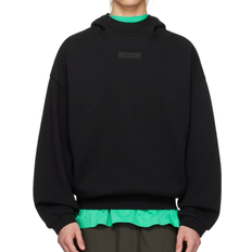 Fear of God Clothing Fear of God Essentials Black Patch Hoodie - Jet Black