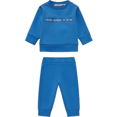 S Tracksuits Children's Clothing Moncler Logo Print Tracksuit Set - Sky Blue