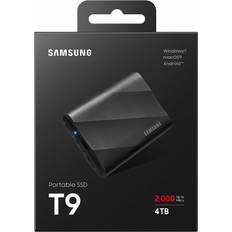 External - SSD Hard Drives Samsung 4TB T9 Portable SSD MU-PG4T0B/AM