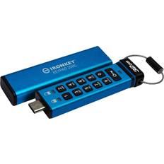 USB Type-C Minnepenner Kingston Ironkey Keypad 32GB Minnepenn