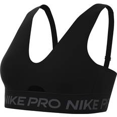 Herren BHs Nike Pro Indy Plunge Women's Medium-Support Padded Sports Bra - Black/Anthracite/White