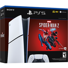 Game Consoles Sony PlayStation 5 (PS5) - Digital Edition Console Marvel's Spider-Man 2 Bundle (Slim) 1TB