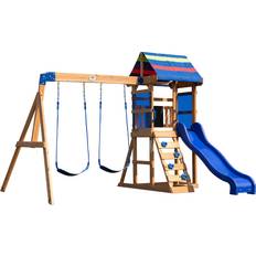Slides Playground Backyard Discovery Bay Pointe Swing Set