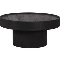 Round Coffee Tables Zuo Watson Collection 109084 Black 28"