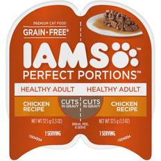 IAMS Cats Pets IAMS Perfect Portions Grain Free Chicken Recipe Cuts in Gravy