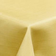 Golden Tischdecken & Stoffservietten Leinenoptik Uni leichter Tischdecke Gold