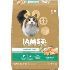 IAMS Cats Pets IAMS Proactive Health Long Hair Care with Real Chicken & Salmon Adult Dry Cat