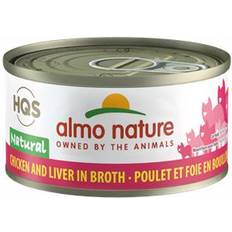Almo Nature HQS Cat Grain Free Chicken Liver Canned Cat Food 2.47-oz, case