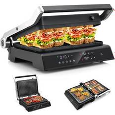 Sandwich Toasters on sale Costway 3 in 1 Indoor Electric Panini Press Grill with LED Display-Black