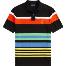 Polo Ralph Lauren Tops Polo Ralph Lauren Classic Fit Striped Mesh Polo Shirt - Polo Black Multi