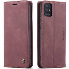 Samsung Galaxy A51 5G Case,Samsung A51 5G Case Wallet with Card Holder Kickstand Magnetic,Leather Flip Wallet Case for Samsung Galaxy A51 5G 6.5 InchWine Red
