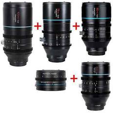Sirui 35mm, 50mm, 75mm,100mm T2.9 1.6x Anamorphic Lens Kit,1.25x Adapter, Sony E