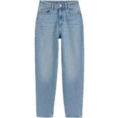 H&M Slim Mom High Ankle Jeans - Light Denim Blue