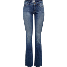 Blue jeans Only Blush Flared Fit Low Waist Jeans - Blue/Medium Blue Denim