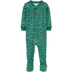 Pajamases Carter's Baby Boys Long Sleeve Footed One Piece Pajama, Months, Green Green