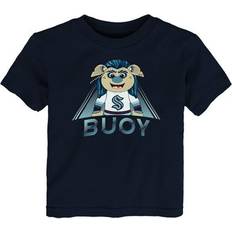 Tops Outerstuff Toddler Deep Sea Blue Seattle Kraken Mascot Callout T-Shirt