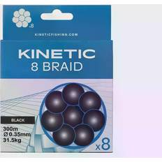 Kinetic Fiskesnører Kinetic 8 Braid 150m 0,12mm/9,6kg Black
