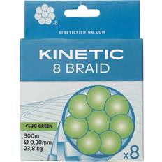 Kinetic Fiskesnører Kinetic 8 Braid 150m 0,35mm/31,5kg Fluo Green