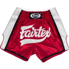 Fairtex Martial Arts Fairtex Slim Cut Muay Thai Boxing Shorts BS1704 Red/White, X-Large