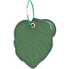 Green Travel Accessories Shein Cute Luggage Tags For Travel Bag/Suitcase/Backpack, Faux Leather Suitcases Tag With Airtag Holder Loop, ID Label