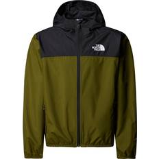 Windbreakers Jackets Children's Clothing The North Face Junior Never Stop Hooded Windwall - Forest Olive (NF0A86TQ-PIB1)