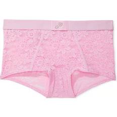 Pink Logo Boyshort Panty - Pink Bubble/Diamante
