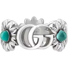 Gucci Rings Gucci Double G Ring - Silver/Mother Of Pearl