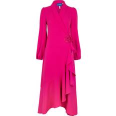 Dame Kjoler Cras Lotus Dress - Fuchsia Pink